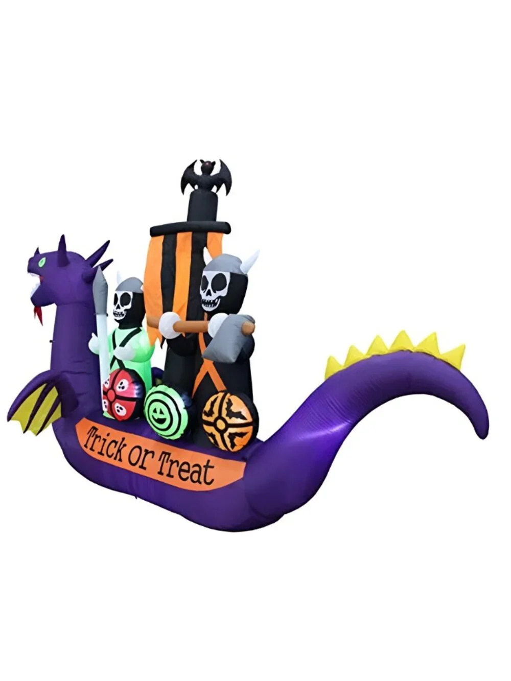11 FT Long Halloween Inflatable Dragon Pirate Ship